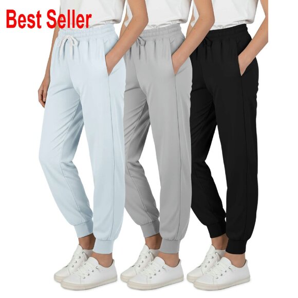 Other - Dry-Fit Jogger Sweatpants 3 Pack Girls Athletic Running Pants with Pockets